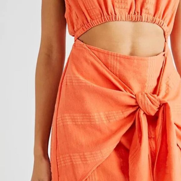 Free People Cutout Tie Mini Dress - Picture 3 of 6